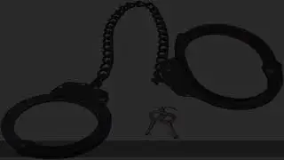 Yoghourds Metal Long Handcuffs - Sturdy Durable Double Lock Steel LegCuffs, Police Professional Hea