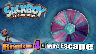 Sackboy: A Big Adventure - Highwire Escape - Gold Rank - Remix Level