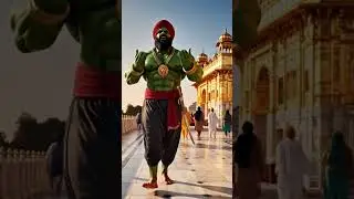 Strength bowed in devotion. 🙏✨ Even the mightiest find peace here. #Waheguru #shorts #punjab