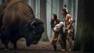 A Raging Bison Herd Trapped A Widow & Infant&mdash;A Warrior Dragged Them & She Learned He Ruled The Wilds