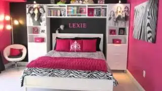 Pink black and white bedroom ideas