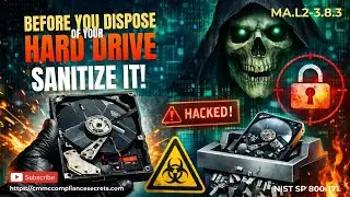 CMMC Control MP.L2-3.8.3 - Очистка или уничтожение системных носителей, содержащих CUI, перед ути...