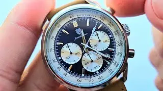 POEDAGAR 921 REL&Oacute;GIO MASCULINO LUXO COURO EM DETALHES - 4K