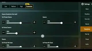 Realme 3 pro pubg sensitivity settings(100% working ) Gyroscope always on