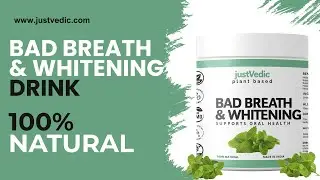 Justvedic Bad Breath & Whitening Drink Mix - Helps with Digestion, Bad Breath #digestion #badbreath