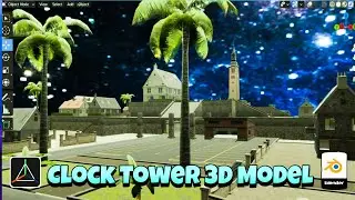 free fire bermuda remastered clock tower 3d model | remastered clock tower 3d model free download