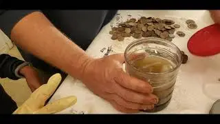 How to Clean Clad Metal Detecting Finds