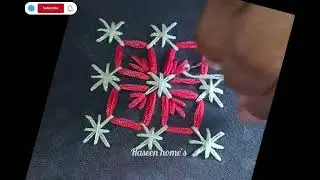 Simple👌Embroidery That Looks Premium | Beginner Friendly Embroidery Flower Design#viral#video#art