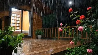 Heavy Rain & Thunderstorm Sounds for Sleeping | 10 Hours Rain on Roof White Noise