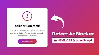 Detect AdBlock using HTML CSS & JavaScript