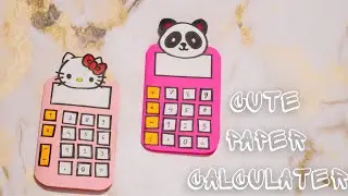 DIY cute paper Calculator | make mini notepad | paper crafts | little notebook  with calculator