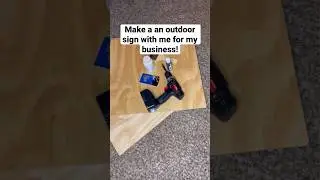 DIY Outdoor A-Frame Sign for Business