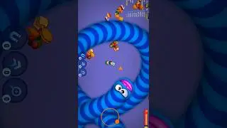 Dwarf Worm 🪱 No Chance To Alive 😭 #shorts #snakegame #saampwalagame #wormszone #games #op