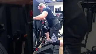 Rogue Rhino Split Squats @ 80 lbs + 30lbs bands | @ 217 BW #powerlifting #homegym #workout