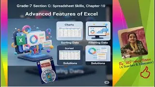 Solutions Grade-7 Chapter-10 Advanced features of Excel  | CBSE Skill Course code 417 | Anju Verma