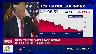 President Trump: We're not going to let the dollar slide