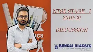 NTSE STAGE-1 2019-20 Solutions