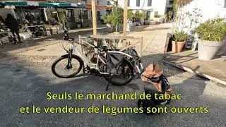 trajet en v&eacute;lo pour le centre du village Les Portes en R&eacute;
