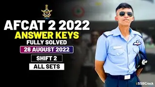 AFCAT 2 2022 Answer Keys Fully Solved 26 August 2022 - Shift 2 [All Sets]