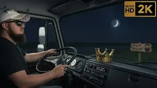 Euro Truck Simulator 2 ►Играем на руле►Таскаем грузы по всей стране►Марафон PC игр►#1