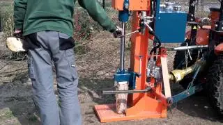 Fendeuse hydraulique mont&eacute;e sur micro tracteur (1)