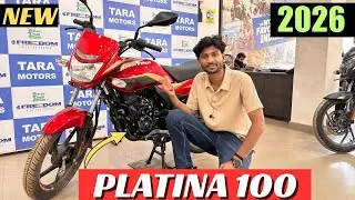 Bajaj Platina 100 Top Model 2026 OBD-2B fi Bs6 Features Price Mileage Review #platina #bajajbikes 