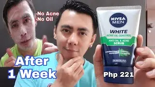 1 НЕДЕЛЯ ИСПОЛЬЗОВАНИЯ СКРАБА NIVEA MEN WHITE ACTIVE OIL CONTROL ANTI OIL & ACNE | ОТЗЫВ НАСТОЯЩЕГО РАЗГОВОРА