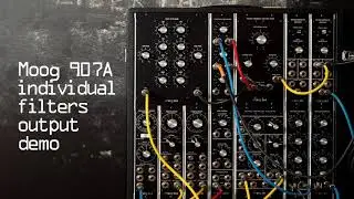 Moog 907A Fixed Filter Bank: individual filters output