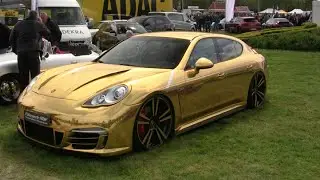 Chrome Gold Porsche Panamera
