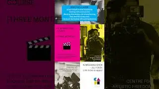 Last Date of Apply: 15 June 2025. Join Acting, Screenwriting & Filmmaking Course at CAFE.