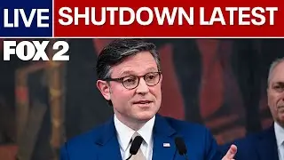 Government shutdown latest: Mike Johnson speaks after Senate deal