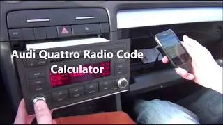 Audi Quattro Radio Code Calculator For Calculating Any Quattro Model Unlock Radio Code Key