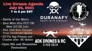 -Battle of the Minis -Zino Mini Pro Hits FCC DB -FAA Rules Update Trust Cert -DJI Fly App freezes