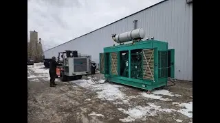 GREEN INDUSTRIAL 325KW Natural Gas Generator LOAD BANK TEST Cummins GTA19G1 100% LOAD