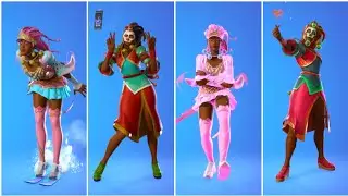 Fortnite Naomi Osaka Skin Showcase With Icon Series Dances & Emotes|New Icon Series Skin