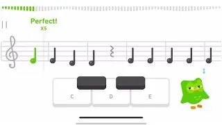 DUOLINGO Music! Learn to play piano on your phone 🎶 Cuteek 💚