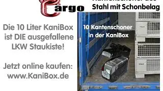 Stabile Kantenschoner in der Original KaniBox Staukiste aus einem Benzinkanister als  LKW Zubeh&ouml;r