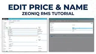 ZEONIQ POS - EDIT PRODUCT NAME AND PRICING