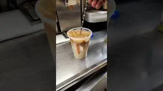 Dunkin Donuts Almond Milk Iced Latte  &lrm;⁨@Dunkin-Donuts⁩&nbsp; #iceddrinks #icedlatte #almond #milk