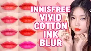 Brand New✨Innisfree&rsquo;s Vivid Cotton Ink Blur Tints Swatch and Review
