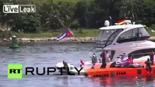 [FUNNY]2016 Cuba: German sportsman Roger Kluh smashes world speed record in powerboat