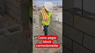 como pegar block correctamente #block #construction #concrete #constructionchannel #concrete