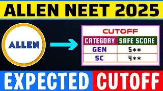 Neet expected cutoff 2025 | Allen prediction | neet cutoff mbbs #neet2025 #neetcutoff #nta