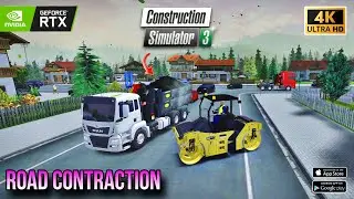 Contraction simulator 3 gameplay video||road contraction job||#androidgameplay #games