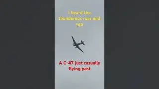 It was loud!!! #shorts #airshow #airplane #bomber #c47 #viral #viralvideo #plane