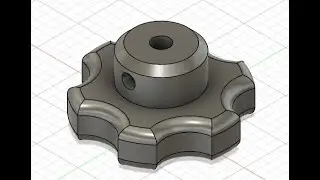 3D modeling of Knob in Fusion 360 #fusion360 #3dmodeling #3dmodelingtutorial #knobs