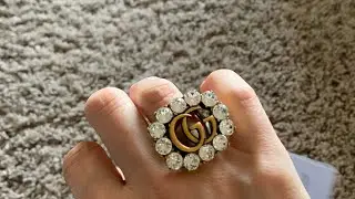 UNBOXING GUCCI BLING 2021     Gucci marmont crystal ring reveal