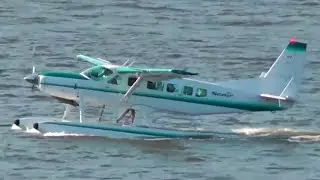 Seair Seaplanes Cessna 208 Caravan Approach and Landing
