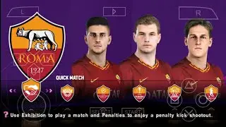 PES 2020 PPSSPP English Version Special AS Roma | Camera PS4 & Grass PS4 Mini Kits PS4