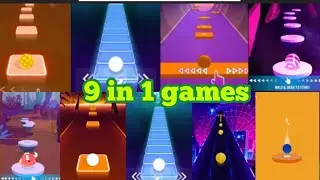 9 in 1 games | Tileshop/ Dancing sky / colorhop / Hopball / dancing road / beat jumper
